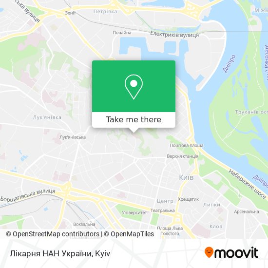 Лікарня НАН України map