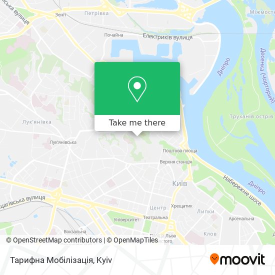 Тарифна Мобілізація map