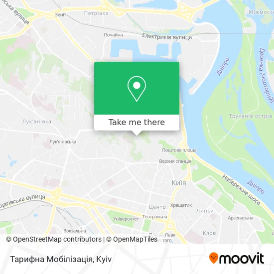 Тарифна Мобілізація map