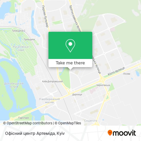 Офісний центр Артеміда map