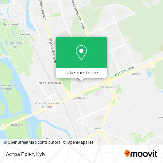 Астра Прінт map