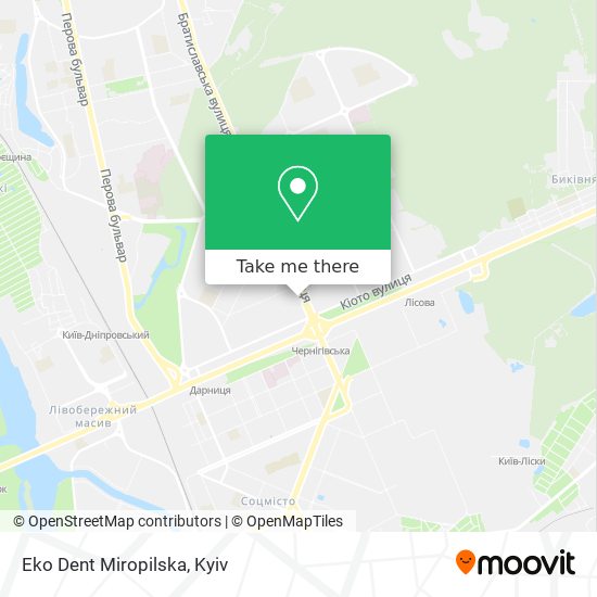 Eko Dent Miropilska map