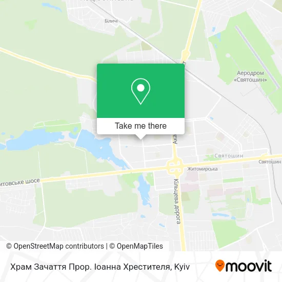 Карта Храм Зачаття Прор. Іоанна Хрестителя