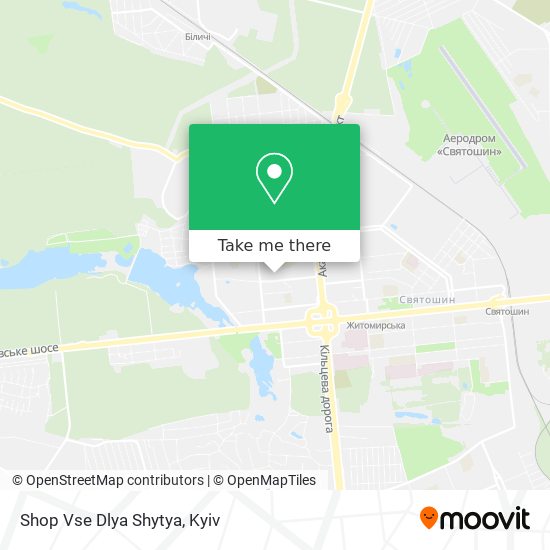 Карта Shop Vse Dlya Shytya