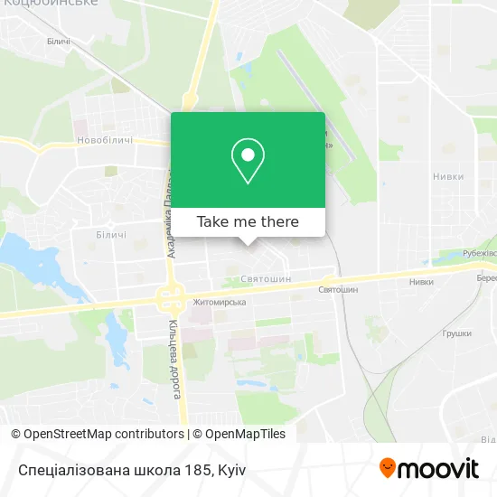 Спеціалізована школа 185 map
