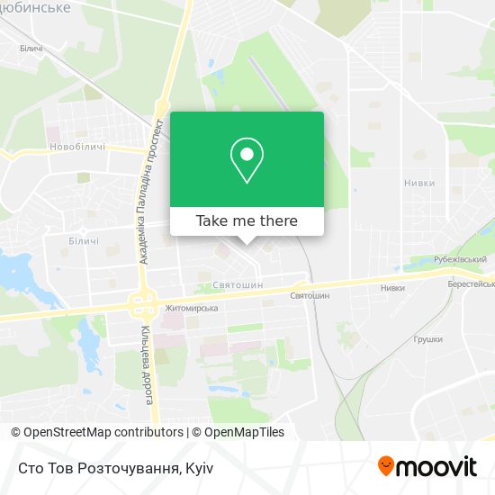 Сто Тов Розточування map