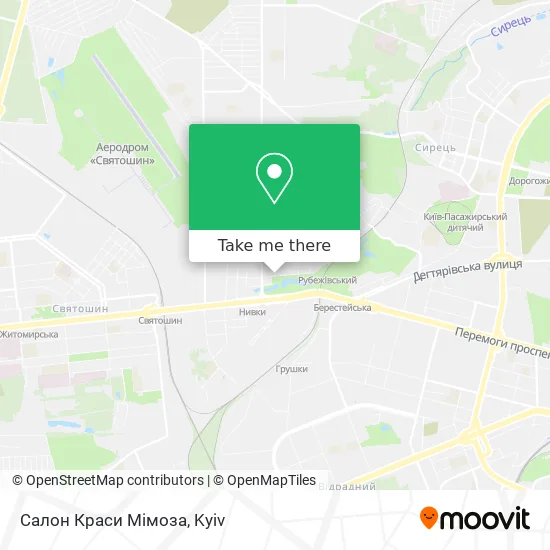 Карта Салон Краси Мімоза