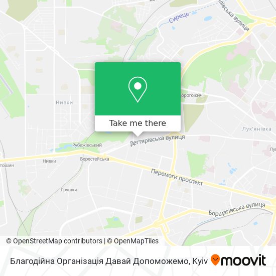 Благодійна Організація Давай Допоможемо map