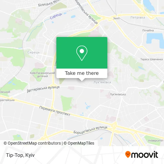 Карта Tip-Top