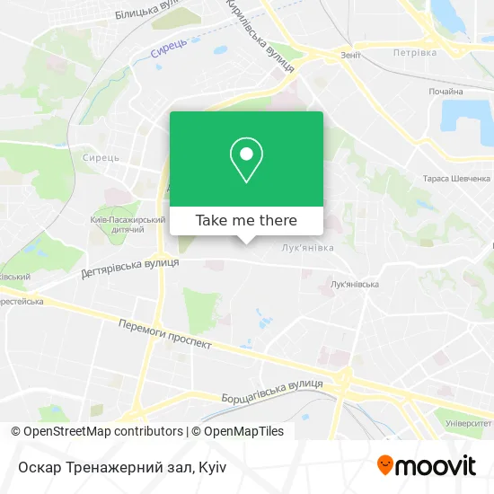 Карта Оскар Тренажерний зал