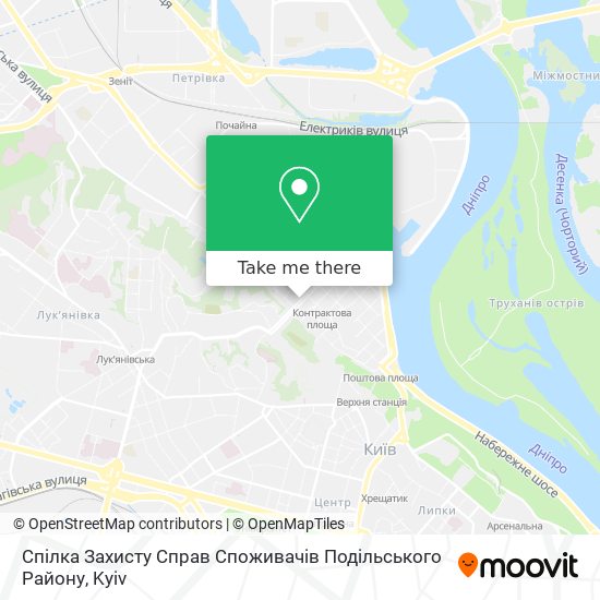 Спілка Захисту Справ Споживачів Подільського Району map