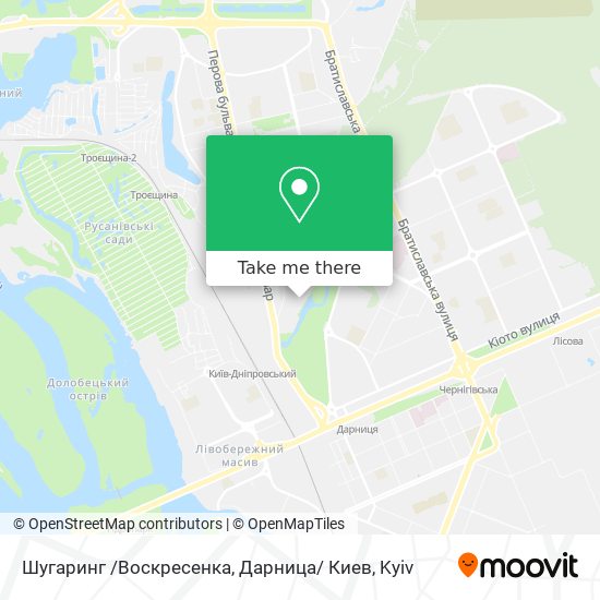 Карта Шугаринг /Воскресенка, Дарница/ Киев
