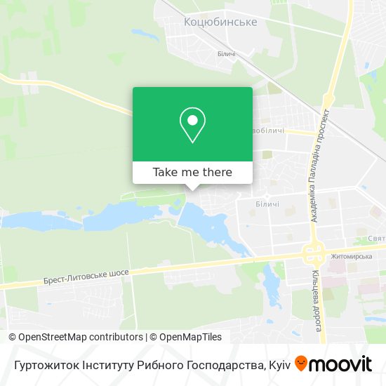 Гуртожиток Інституту Рибного Господарства map