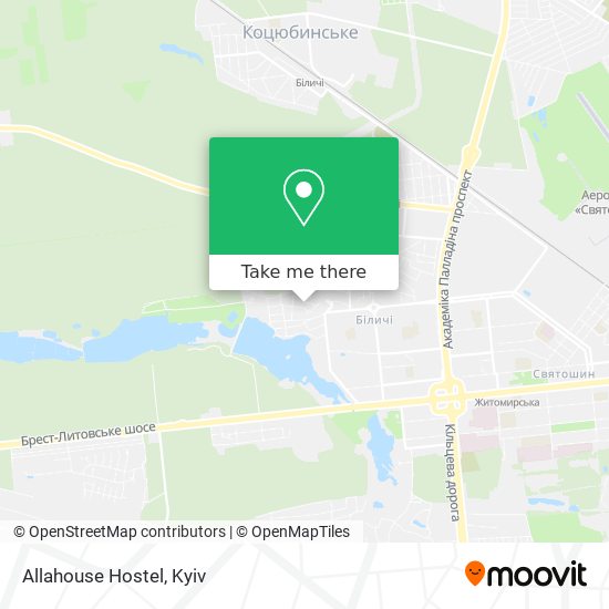 Allahouse Hostel map