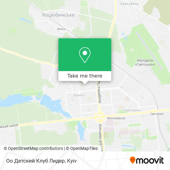 Карта Оо Детский Клуб Лидер