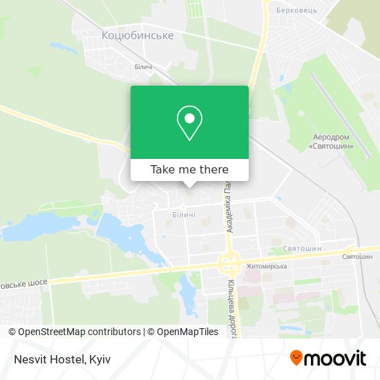 Nesvit Hostel map