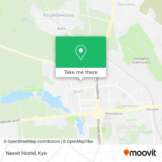 Карта Nesvit Hostel