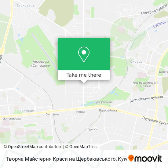 Творча Майстерня Краси на Щербаківського map