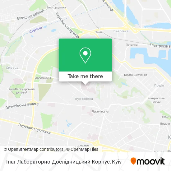 Іпаг Лабораторно-Дослідницький Корпус map