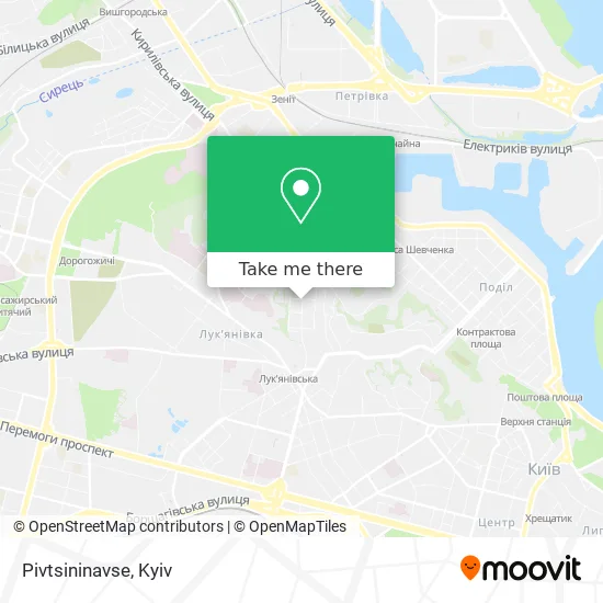 Карта Pivtsininavse