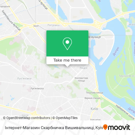 Карта Інтернет-Магазин Скарбничка Вишивальниці