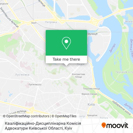 Карта Кваліфікаційно-Дисциплінарна Комісія Адвокатури Київської Області