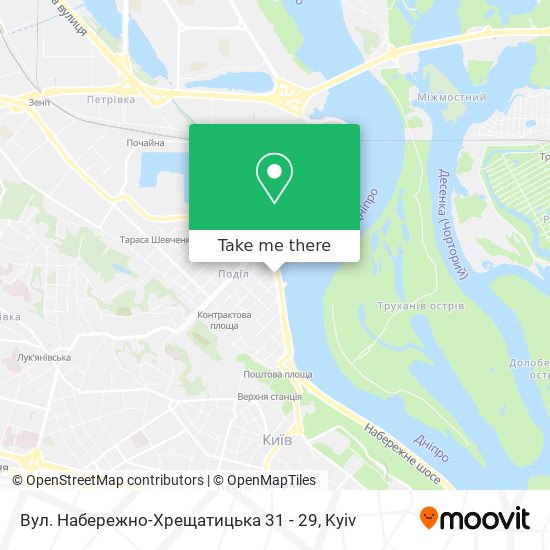 Вул. Набережно-Хрещатицька 31 - 29 map