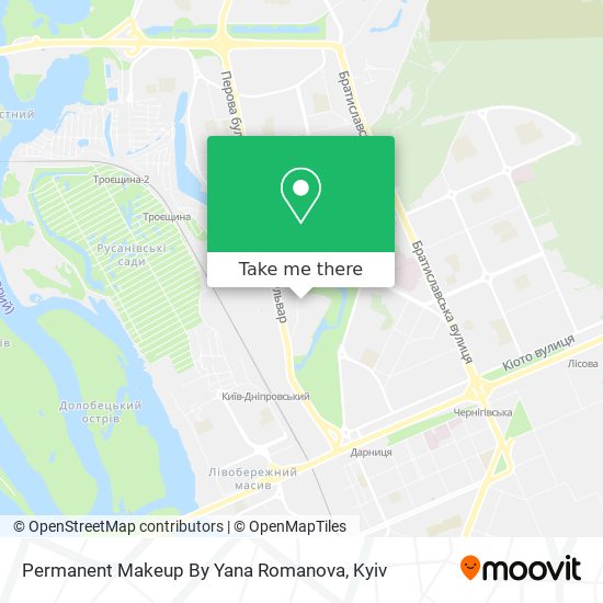 Permanent Makeup By Yana Romanova map