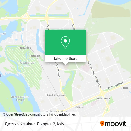 Дитяча Клінічна Лікарня 2 map