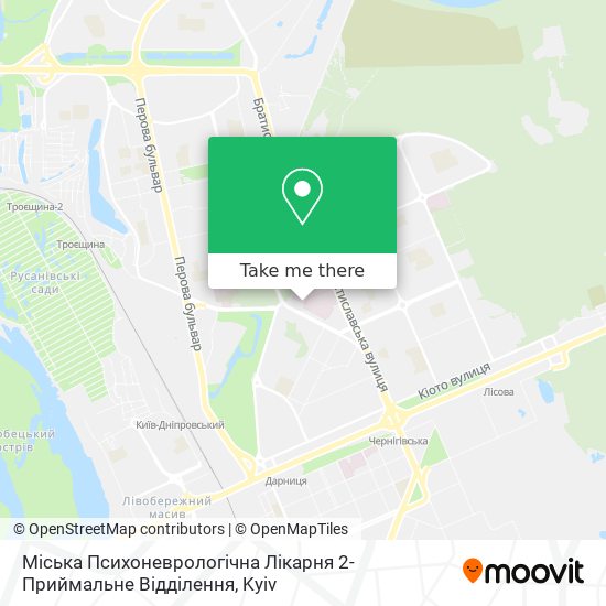 Міська Психоневрологічна Лікарня 2-Приймальне Відділення map