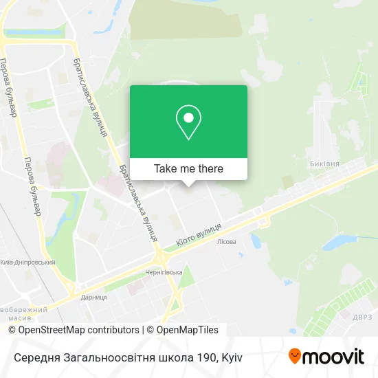 Карта Середня Загальноосвітня школа 190