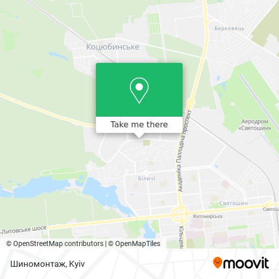 Шиномонтаж map
