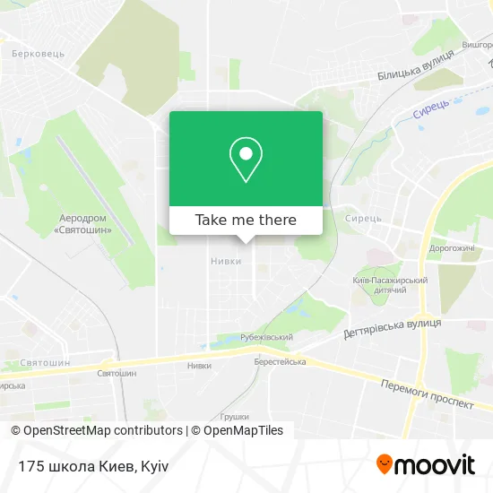 Карта 175 школа Киев