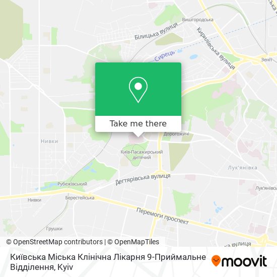 Київська Міська Клінічна Лікарня 9-Приймальне Відділення map
