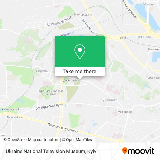 Ukraine National Television Museum map