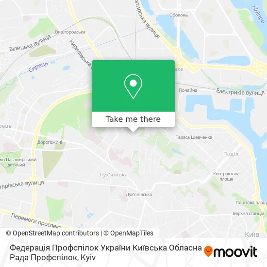 Карта Федерація Профспілок України Київська Обласна Рада Профспілок