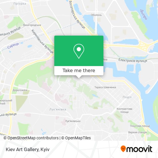 Карта Kiev Art Gallery