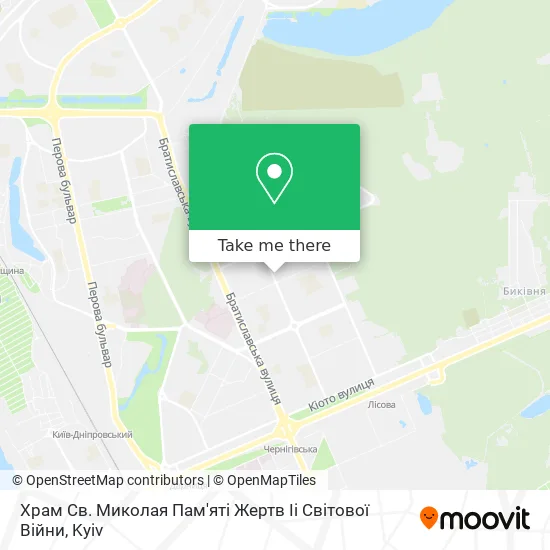 Храм Св. Миколая Пам'яті Жертв Іі Світової Війни map