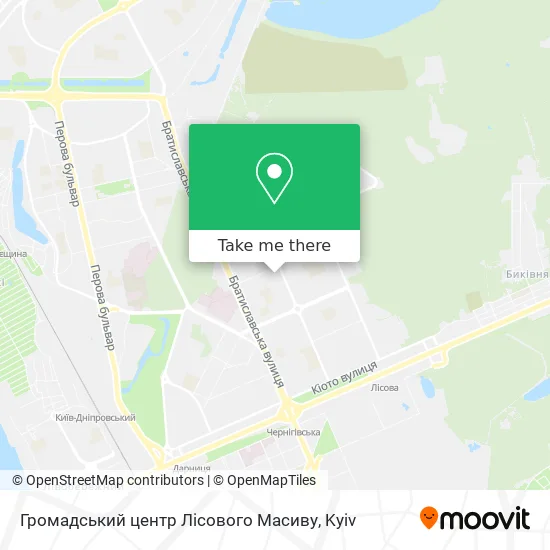 Громадський центр Лісового Масиву map