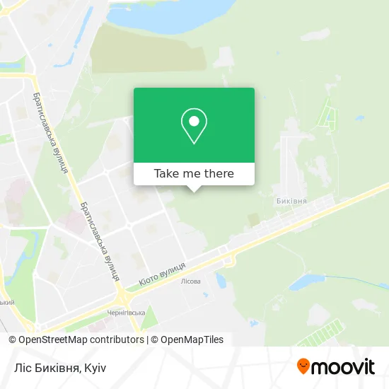 Карта Ліс Биківня