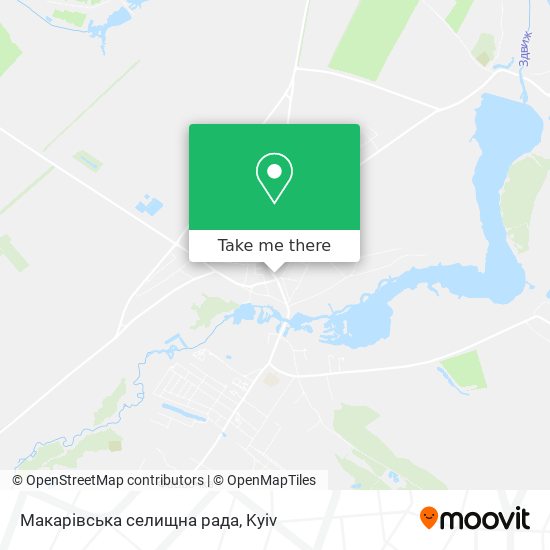 Карта Макарівська селищна рада