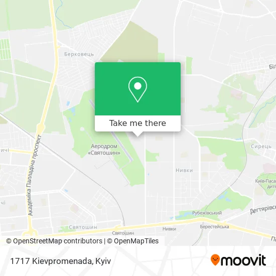 Карта 1717 Kievpromenada