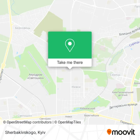 Карта Sherbakivskogo