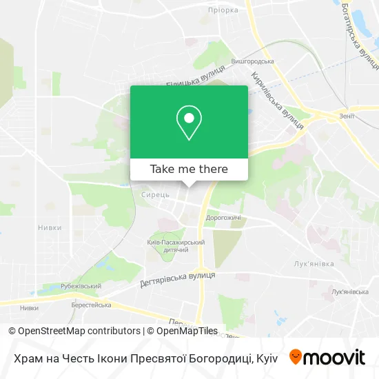 Храм на Честь Ікони Пресвятої Богородиці map
