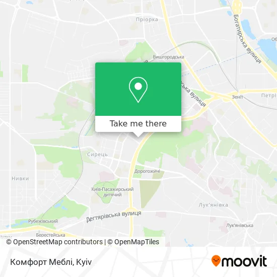 Карта Комфорт Меблі