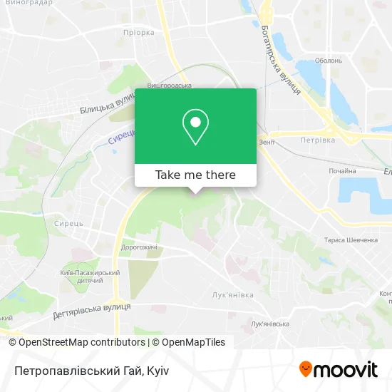 Карта Петропавлівський Гай