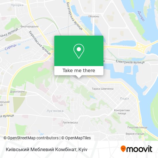 Карта Київський Меблевий Комбінат