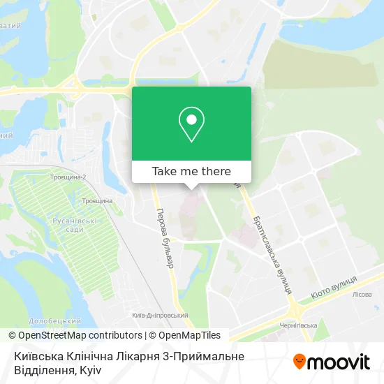 Київська Клінічна Лікарня 3-Приймальне Відділення map