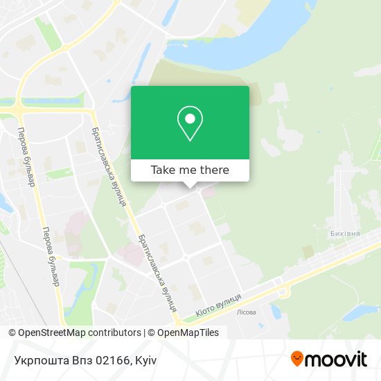 Укрпошта Впз 02166 map