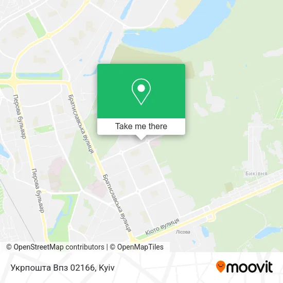 Карта Укрпошта Впз 02166